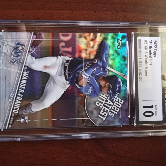 Wander Franco 21s greatest hits holo insert RC CSG 10 - Picture 2 of 3